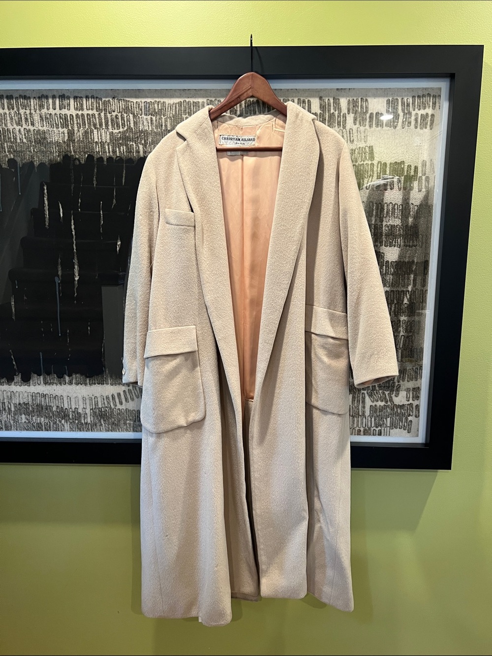 Christian Aujard Oversized cashmere coat in tan